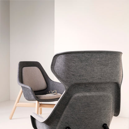 Felt Relax Wooden Frame Chair