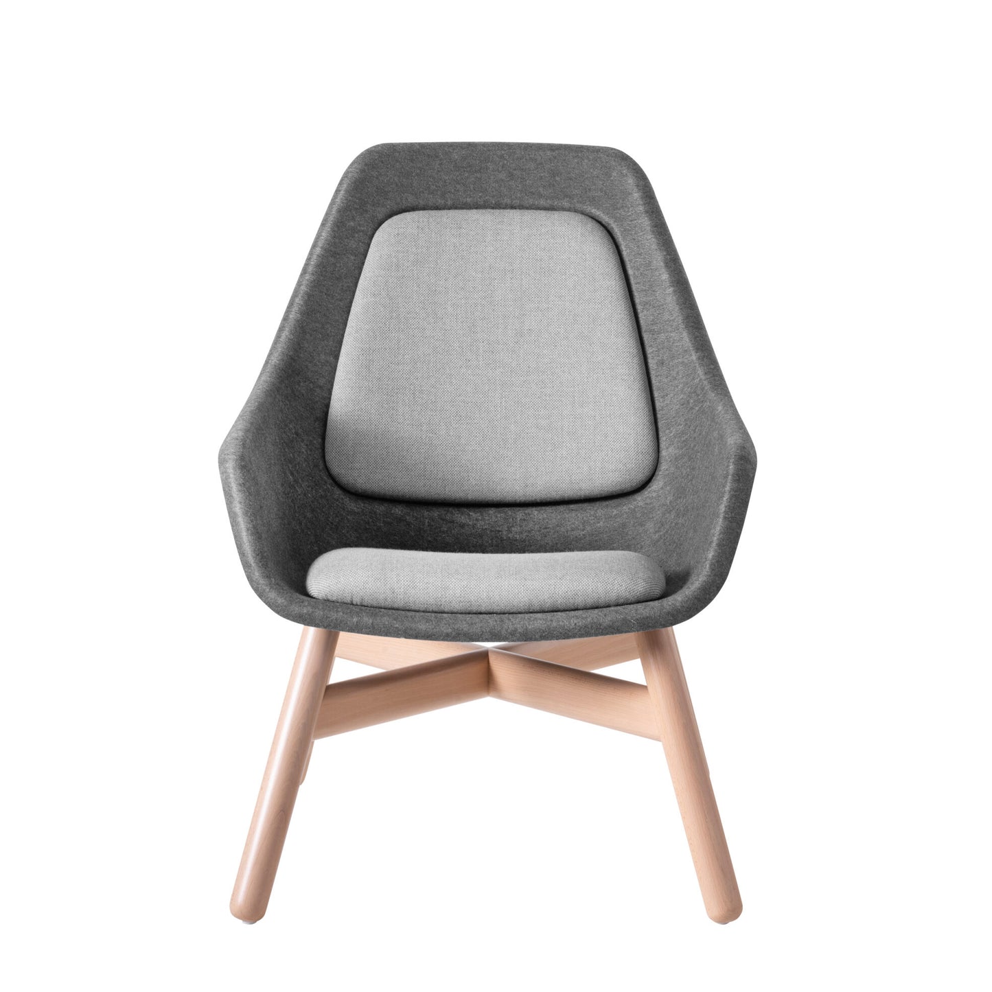 Felt Relax Wooden Frame Chair