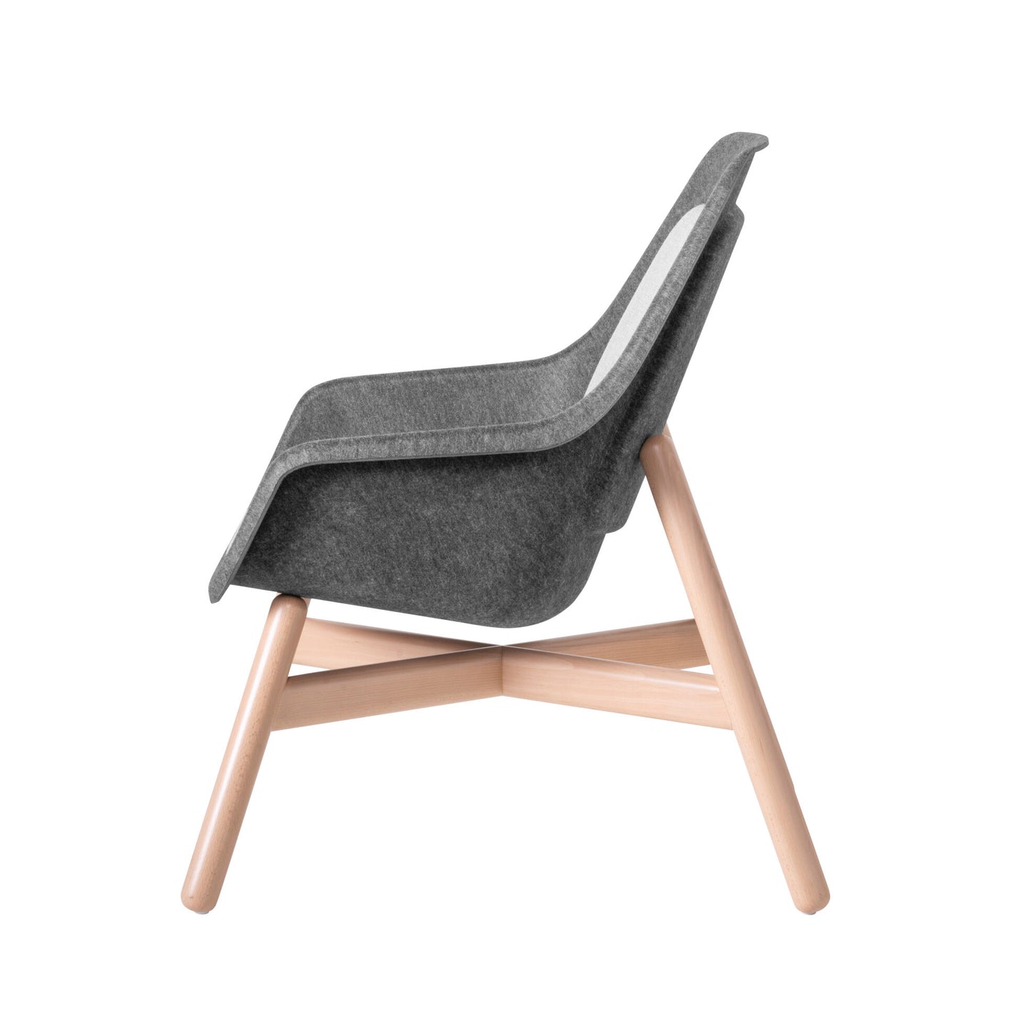 Felt Relax Wooden Frame Chair
