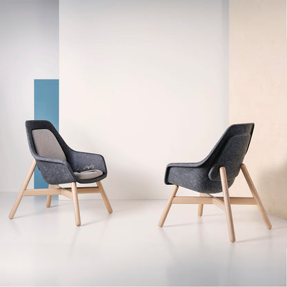 Felt Relax Wooden Frame Chair