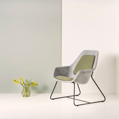 Felt Relax Skid Frame Chair