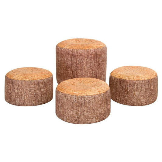 Learn About Nature Woodland Tree Stump Stool Set Pack Of 4
