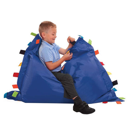 Sensory Touch Floor Cushions (Pack Of 2 - Blue or Natural)
