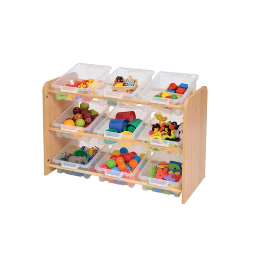 Rs Classroom Tidy With 9 Clear Or Coloured Plastic Trays
