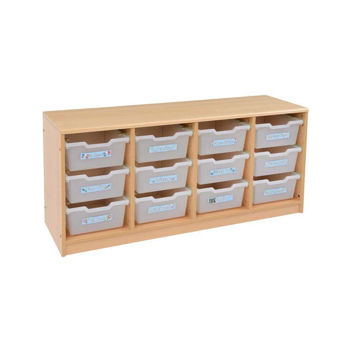 Rs 4 Bay A4 12 Deep Clear Tray Unit
