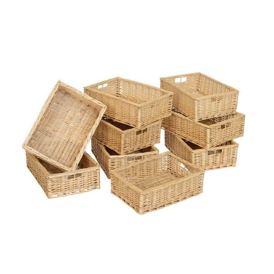 Wicker Basket (Shallow Pack Of 9)