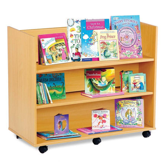 Calypso Library Unit with 3 Straight Shelves