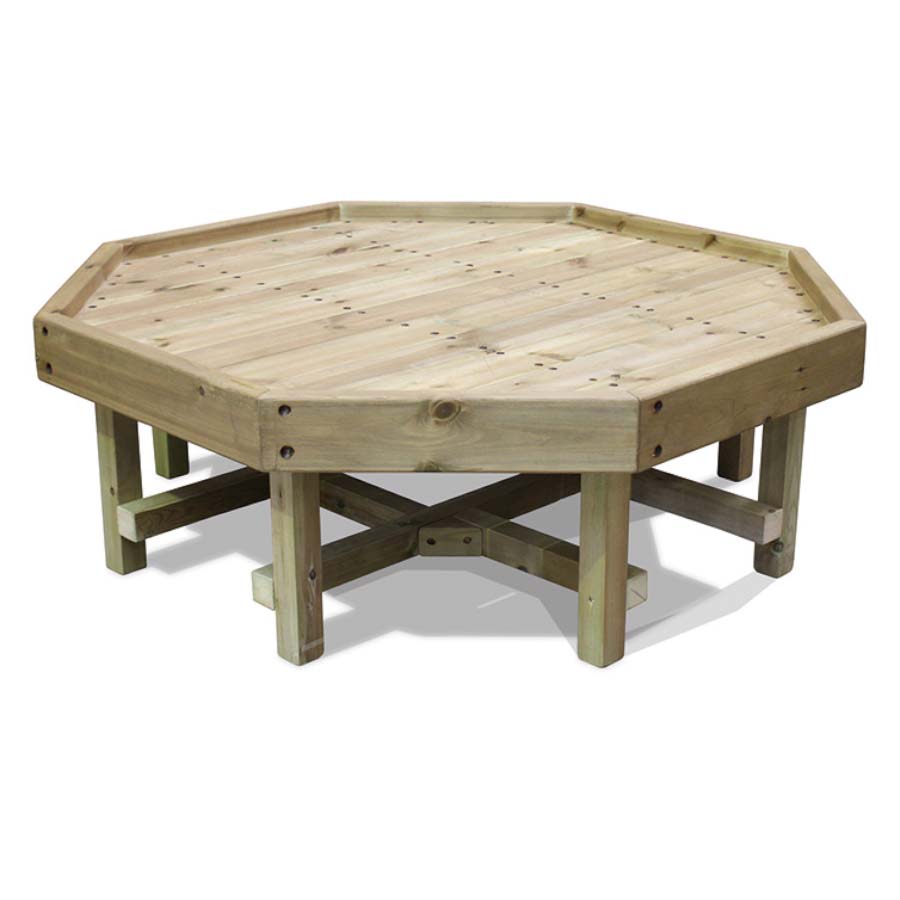 Wooden Tuff Tray With Short Legs & Black Tuff Tray