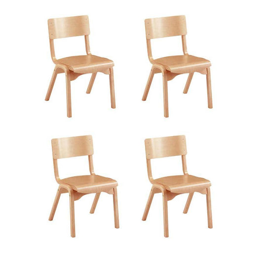 Heritage Beech Stacking Chair Pack Of 4