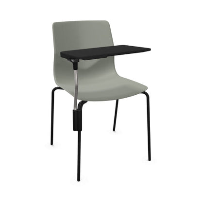 FourSure® 44 polypropylene 4 leg chair with writing tablet