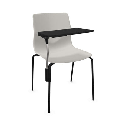 FourSure® 44 polypropylene 4 leg chair with writing tablet