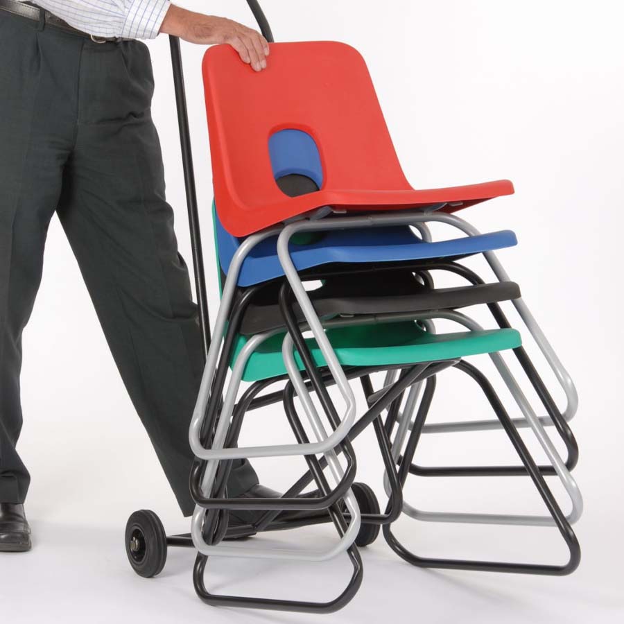 School Poly Transport Trolley For Stacking Chairs