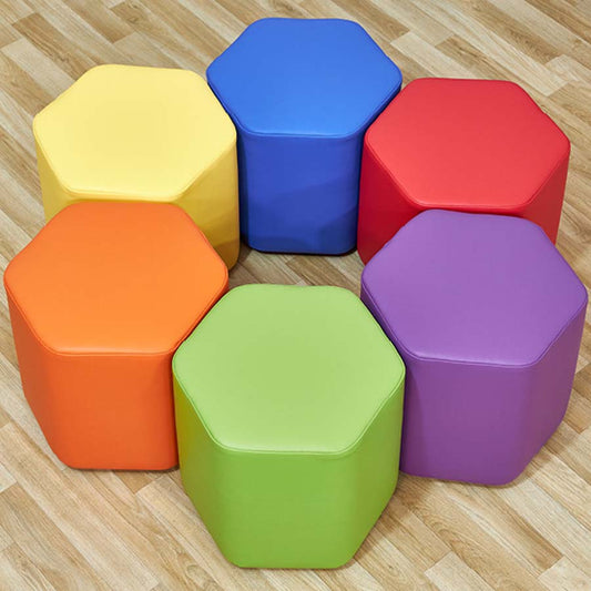 Acorn Mini Hexagon Foam Seats Set Of Six
