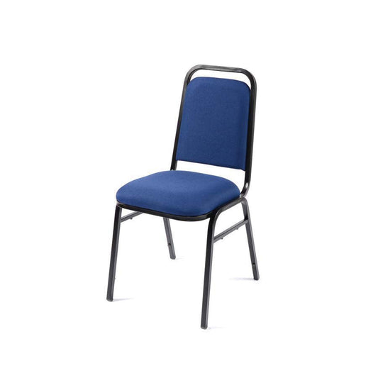 Mayfair Banquet Chair Black Frame/Blue Fabric