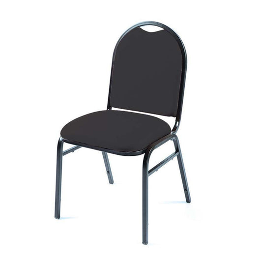 Grosvenor Banquet Chair Black Frame/Charcoal Fabric