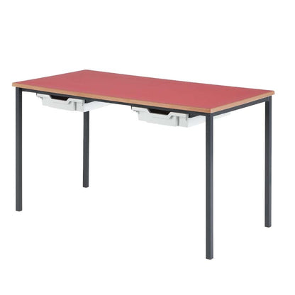 Morleys Fully Welded Classroom Table 1200x600 Rectangle MDF Edge with Tray