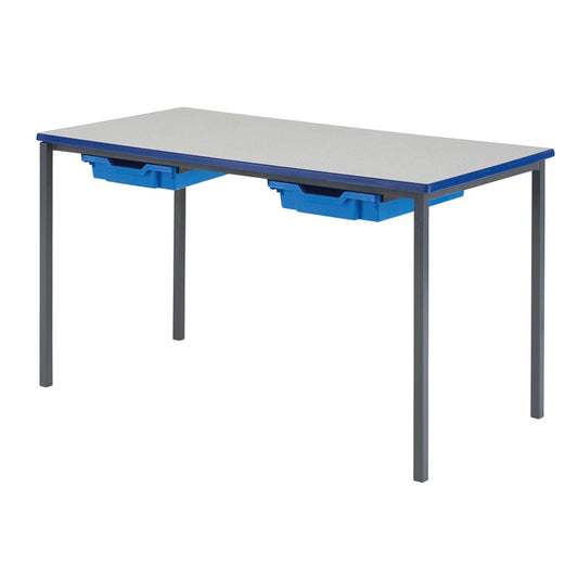 Morleys Fully Welded Classroom Table 1200 X 600 Rectangle Cast PU Edge with Tray