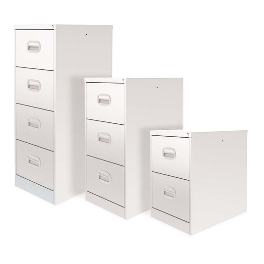 Steel Filing Cabinet White Two Drawer Cabinet