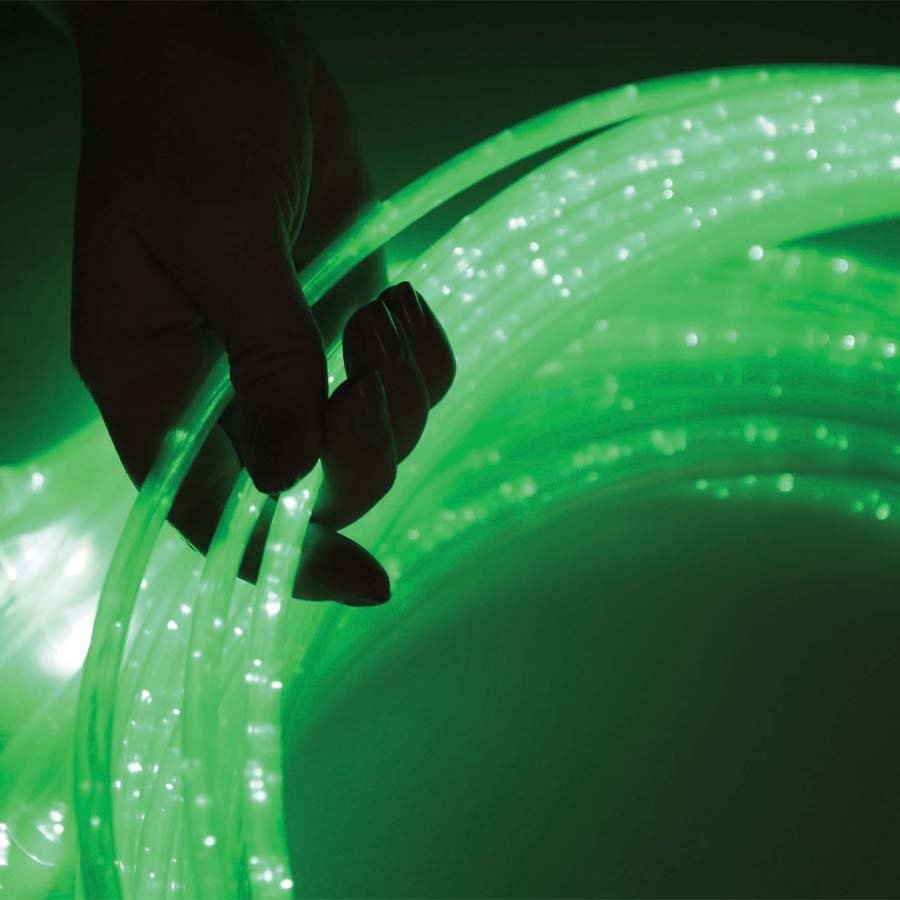 Mains Passive Sensory Light Source With 12 1000Mm Jumbo Clear Strands
