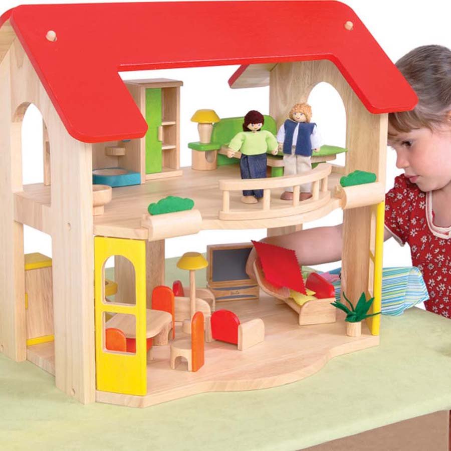 Wooden Home With Furniture