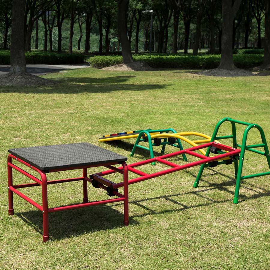 Play Gym Set 7 Includes Walkboard Trestle 300 Square Platform Long Ladder Trestle 600 And Arch Walkway