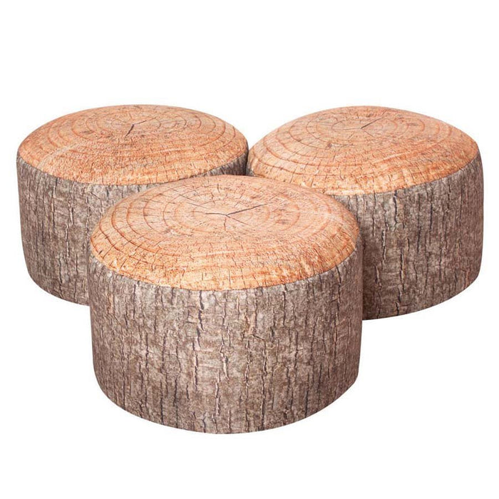 Learn About Nature Woodland Tree Stump Stool Pack Of 3