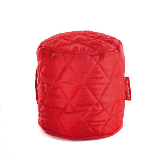 Small Outdoor Quilted Pouffes Set Of 6