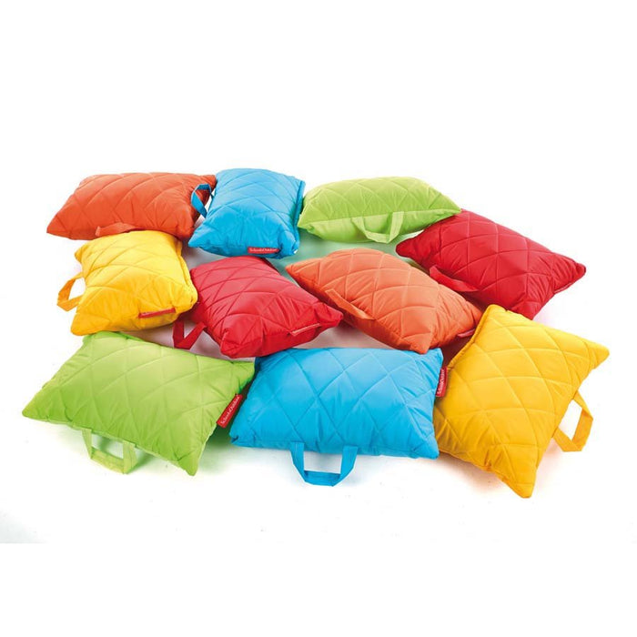 Quilted Rectangular Outdoor Cushions Set Of 10