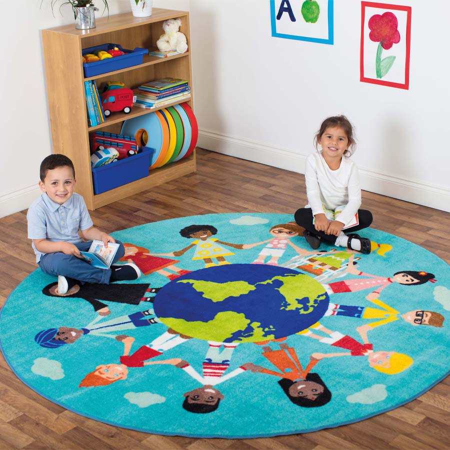 Children Of The World Multi-Cultural Carpet