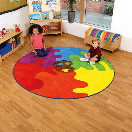 Circular Colour Palette Carpet 2000Mm