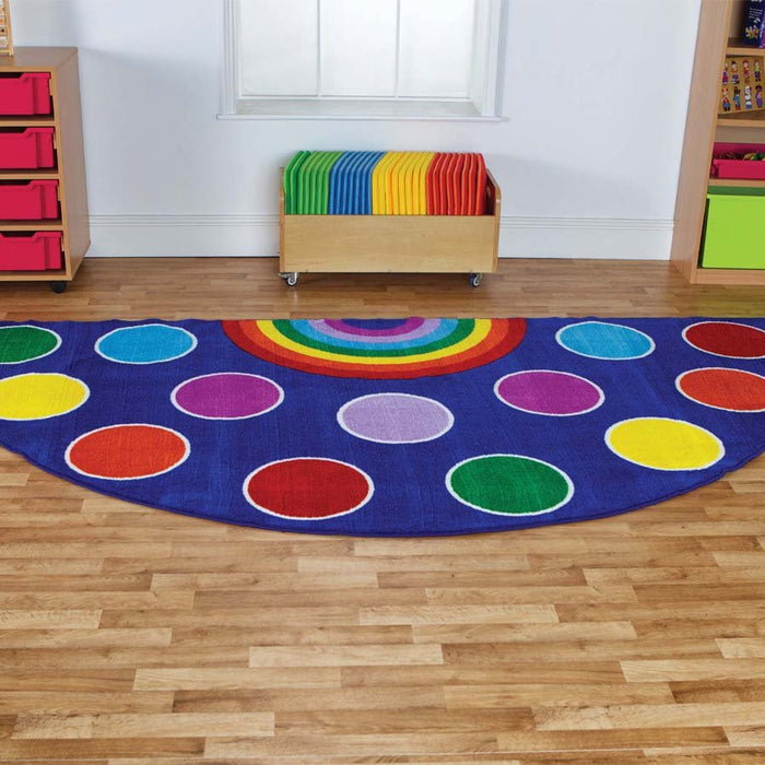 Rainbow Semi-Circle Carpet