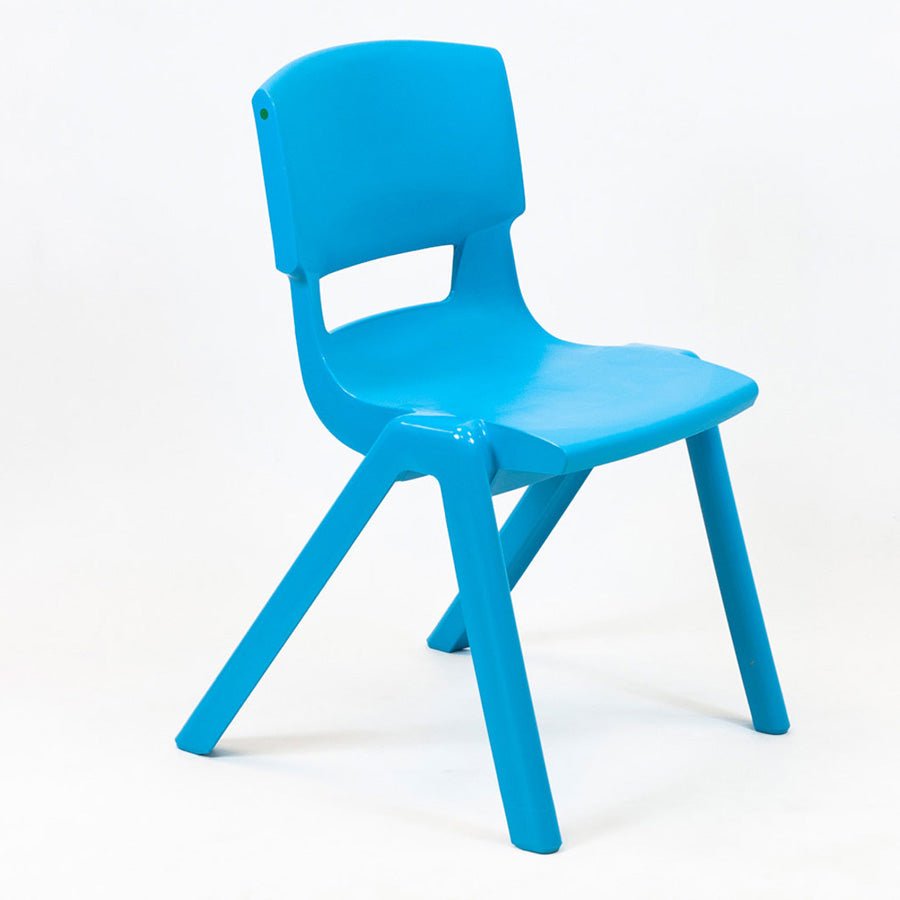Postura+ One Piece Poly Chair Aqua Blue