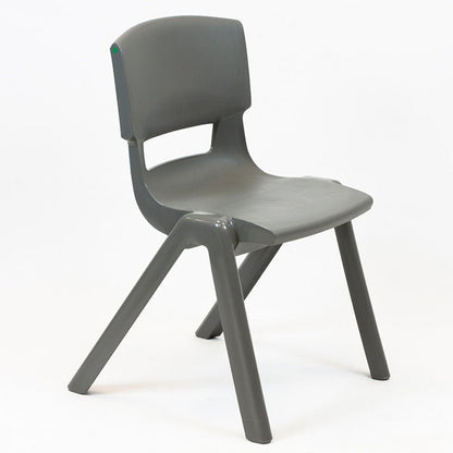 Postura+ One Piece Poly Chair Iron Grey