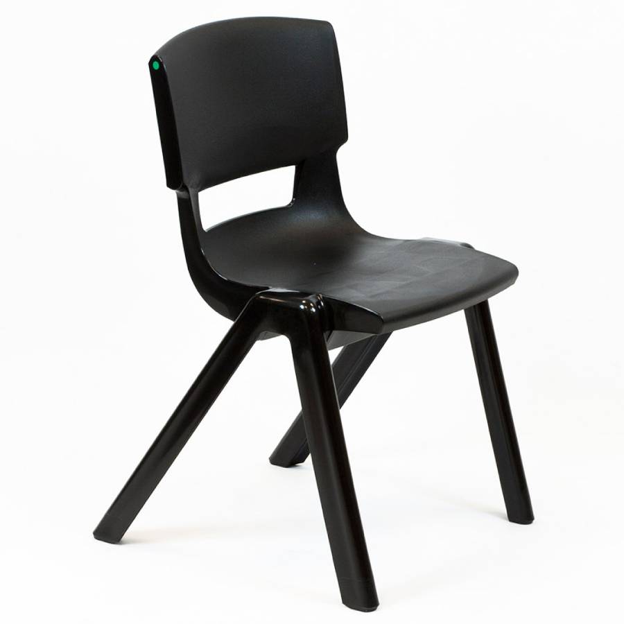 Postura+ One Piece Poly Chair Jet Black