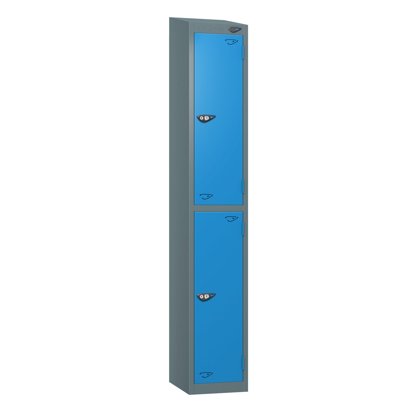 Pure Prime 2 Door Sloping Top Locker H1950/1800xW380xD450mm