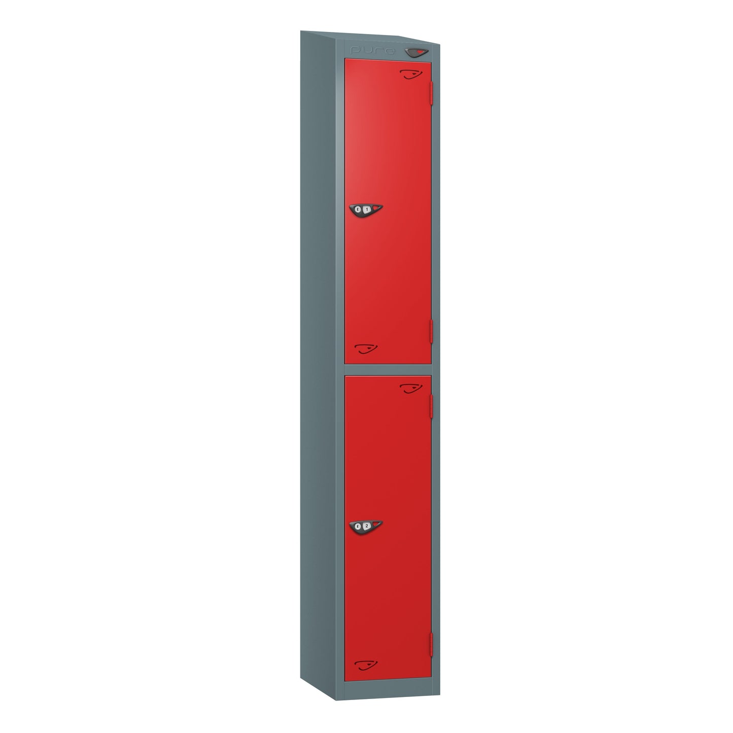 Pure Prime 2 Door Sloping Top Locker H1950/1800xW380xD450mm