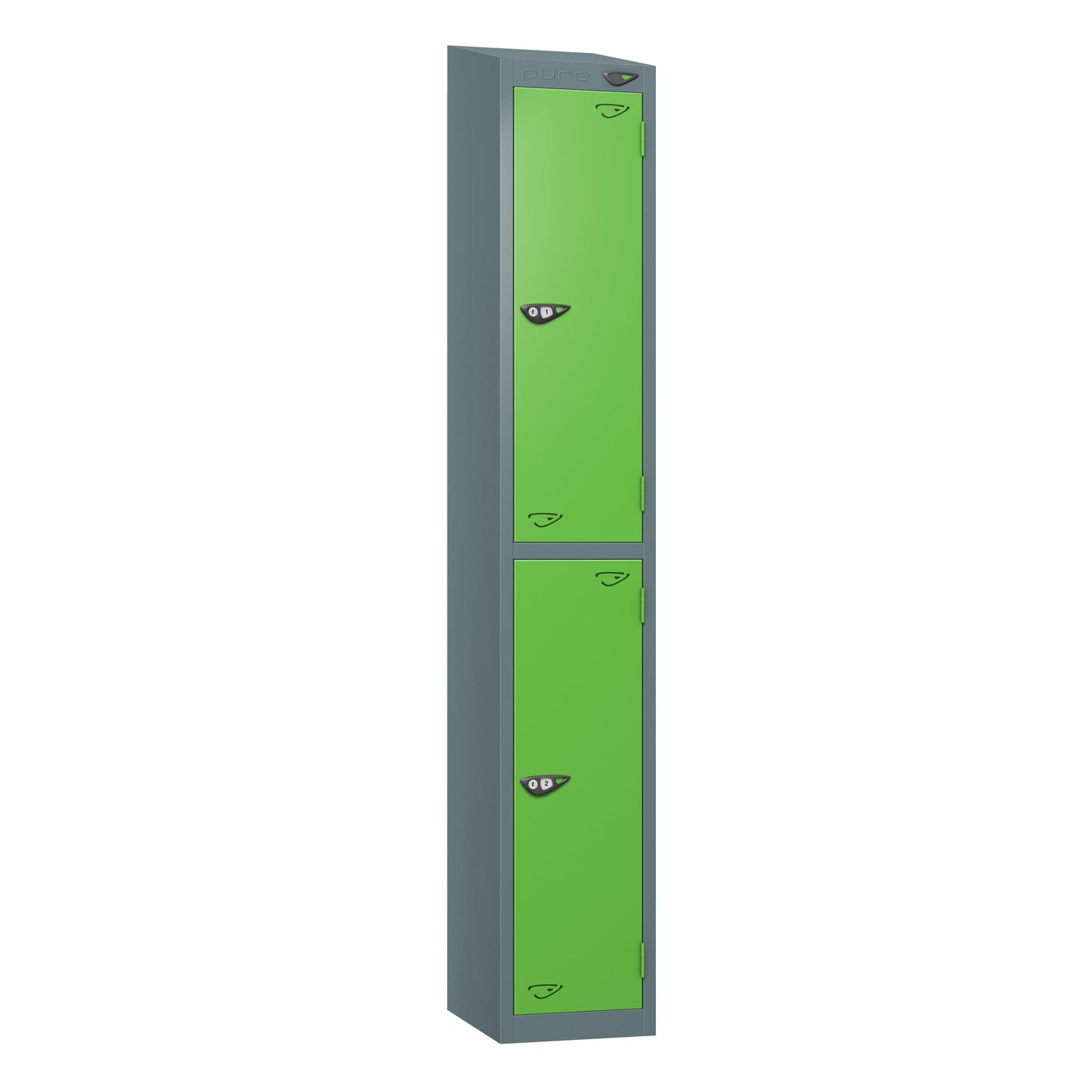 Pure Prime 2 Door Sloping Top Locker H1950/1800xW380xD450mm