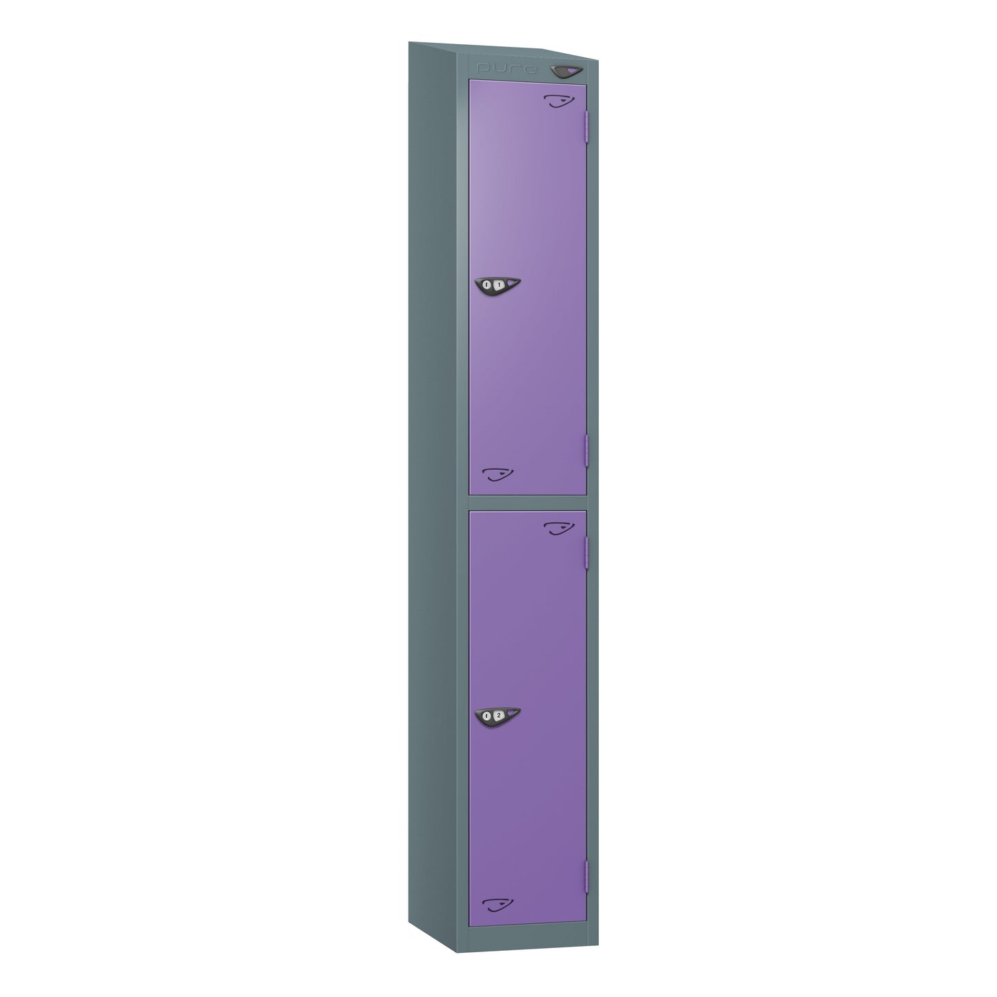Pure Prime 2 Door Sloping Top Locker H1950/1800xW380xD450mm