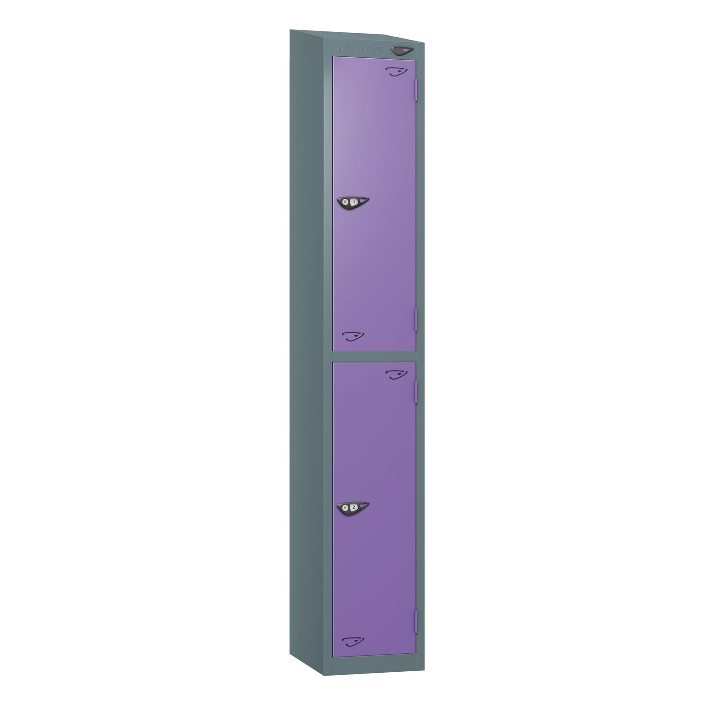 Pure Prime 2 Door Sloping Top Locker H1800xW380xD450mm