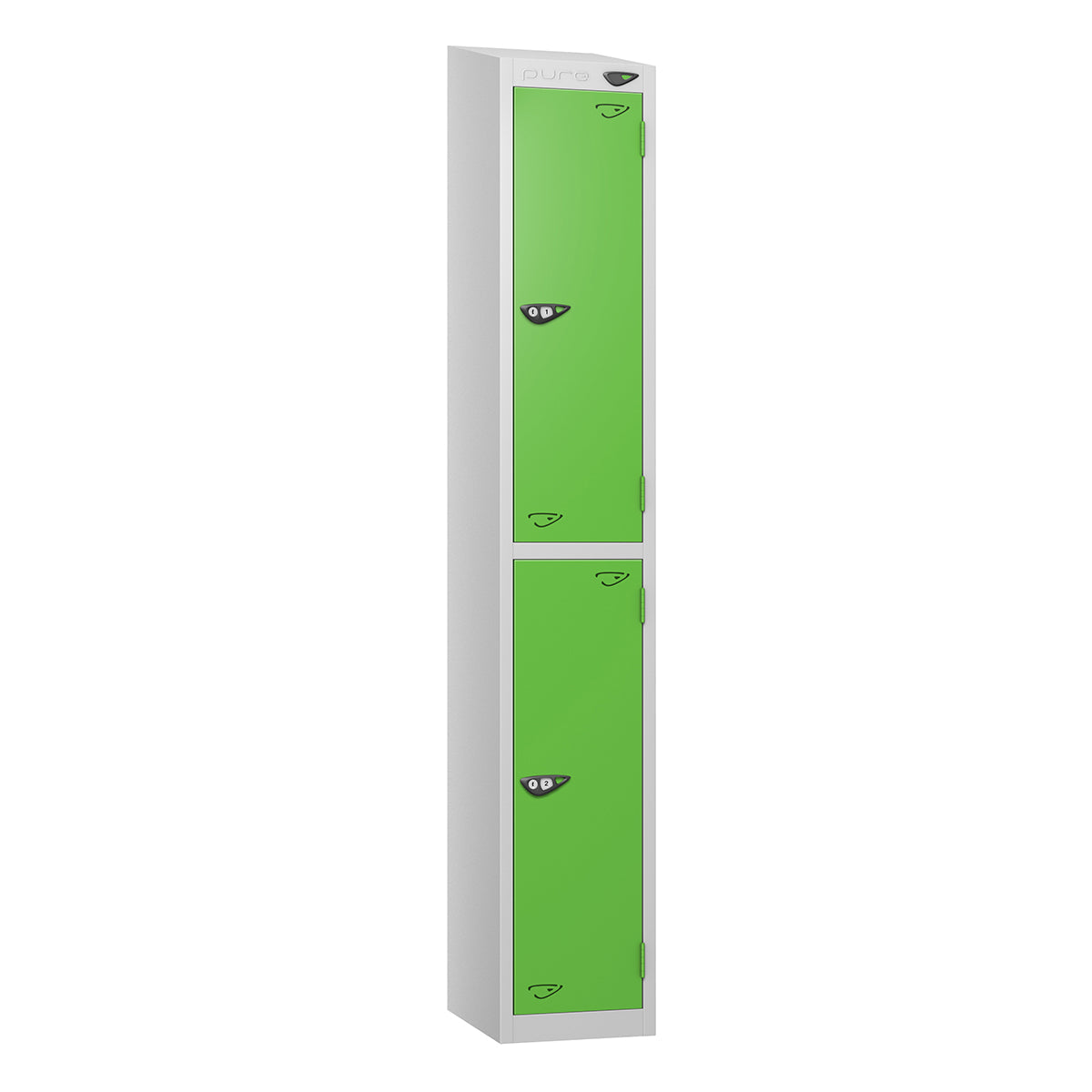Pure Prime 2 Door Sloping Top Locker H1950/1800xW380xD450mm