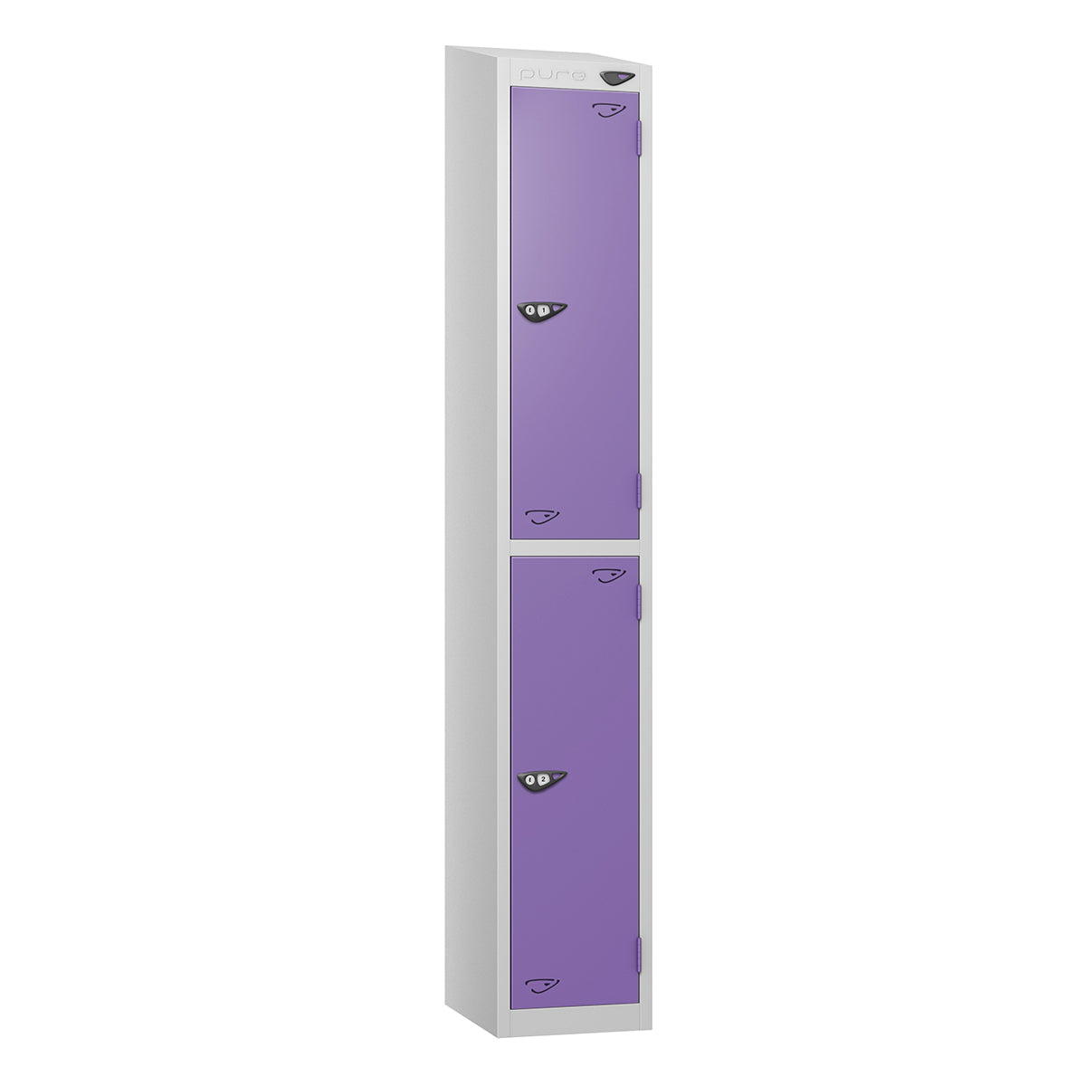 Pure Prime 2 Door Sloping Top Locker H1800xW380xD450mm