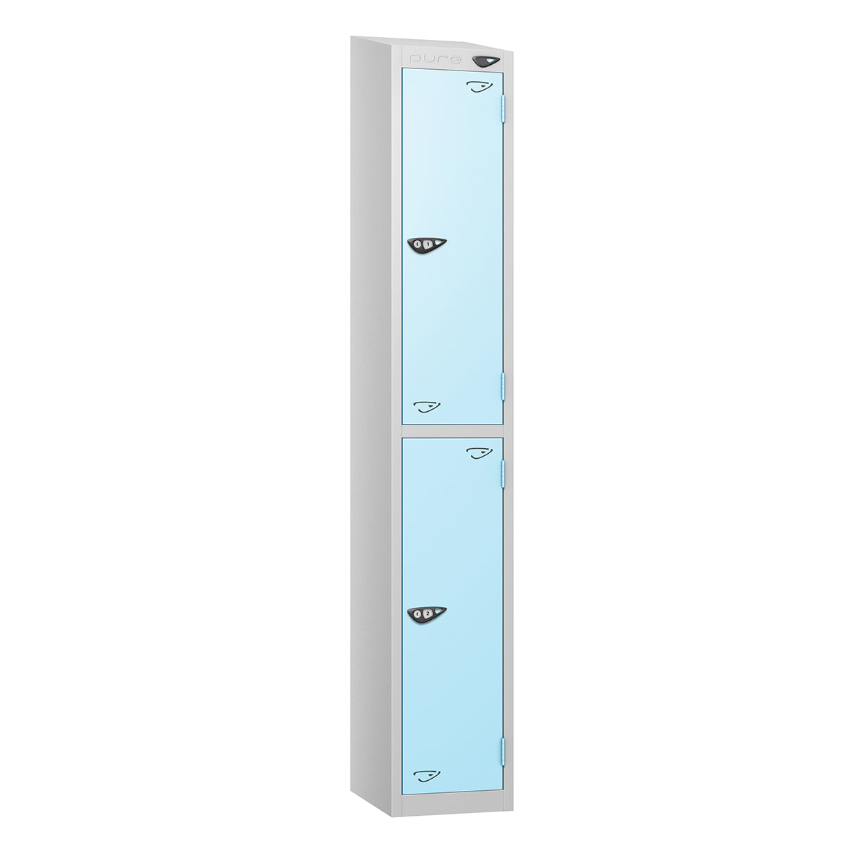 Pure Prime 2 Door Sloping Top Locker H1950/1800xW380xD450mm
