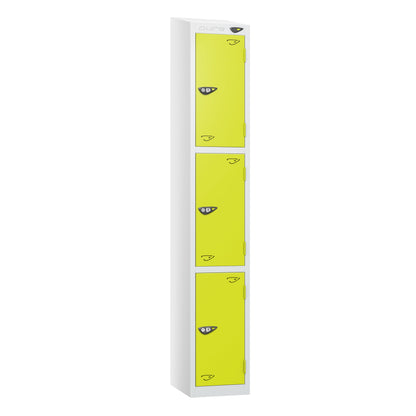 Pure Prime 3 Door Sloping Top Locker H1800xW300xD450mm