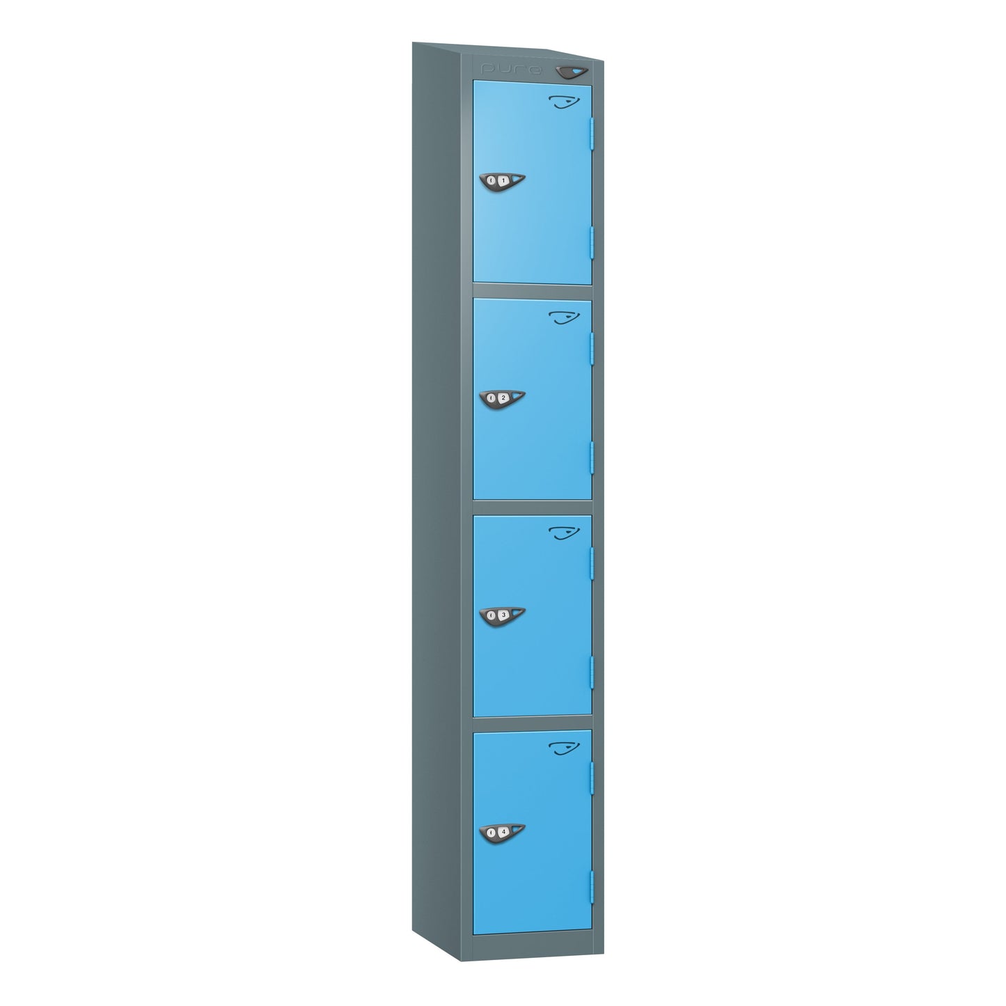 Pure Prime 4 Door Sloping Top Locker H1800xW450xD450mm