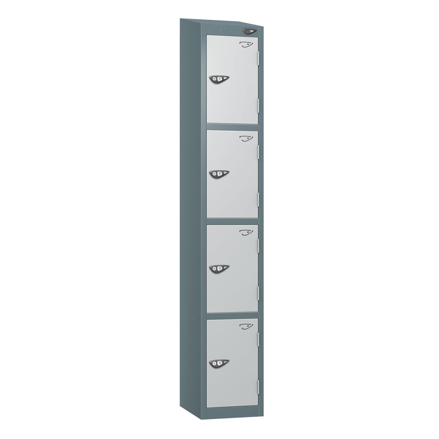 Pure Prime 4 Door Sloping Top Locker H1950/1800xW450xD450mm