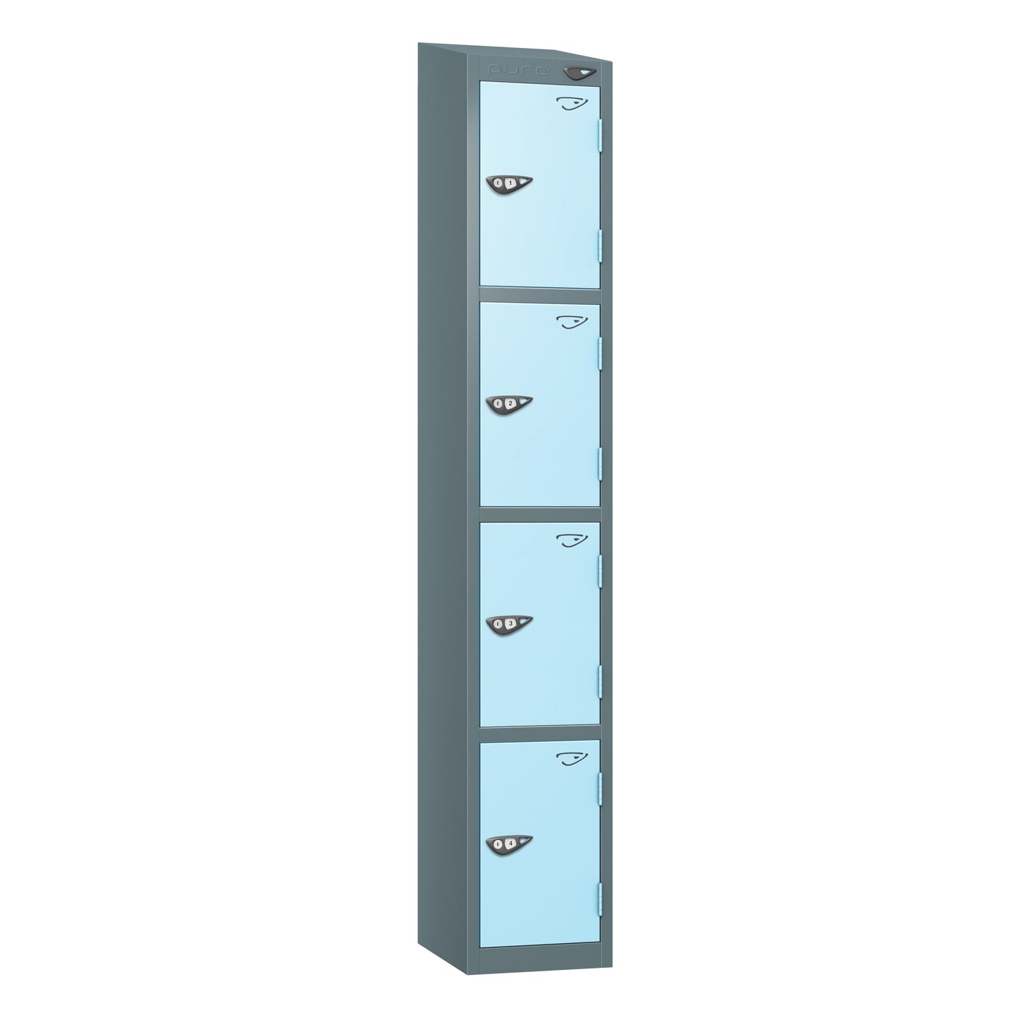 Pure Prime 4 Door Sloping Top Locker H1950/1800xW450xD450mm
