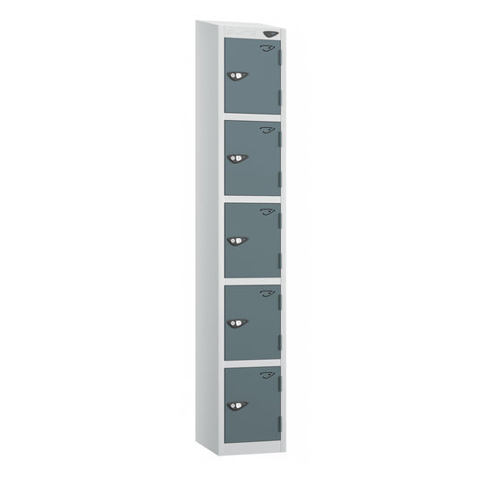 Pure Prime 5 Door Sloping Top Locker H1950/1800xW450xD450mm