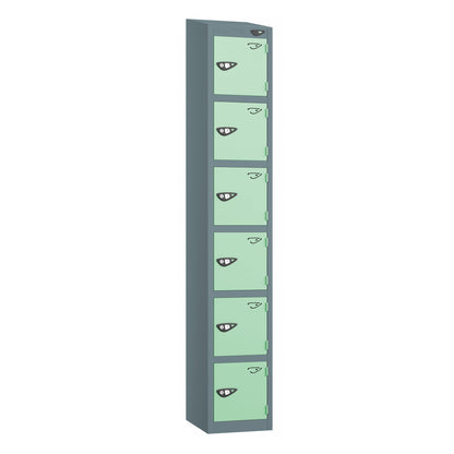 Pure Prime 6 Door Sloping Top Locker H1950/1800xW300xD450mm