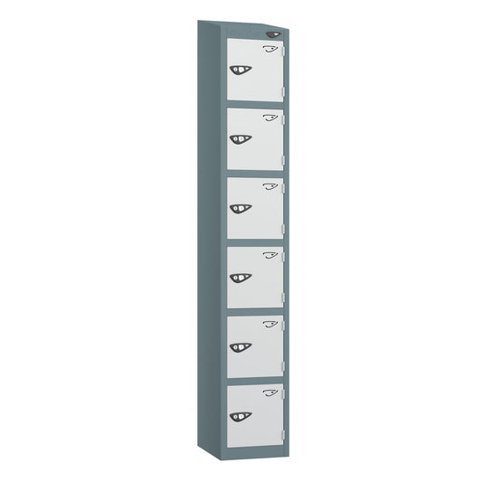 Pure Prime 6 Door Sloping Top Locker H1950/1800xW380xD450mm