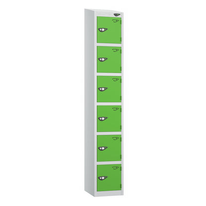 Pure Prime 6 Door Sloping Top Locker H1950/1800xW300xD450mm